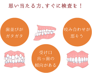 思い当たる方、すぐに検査を！